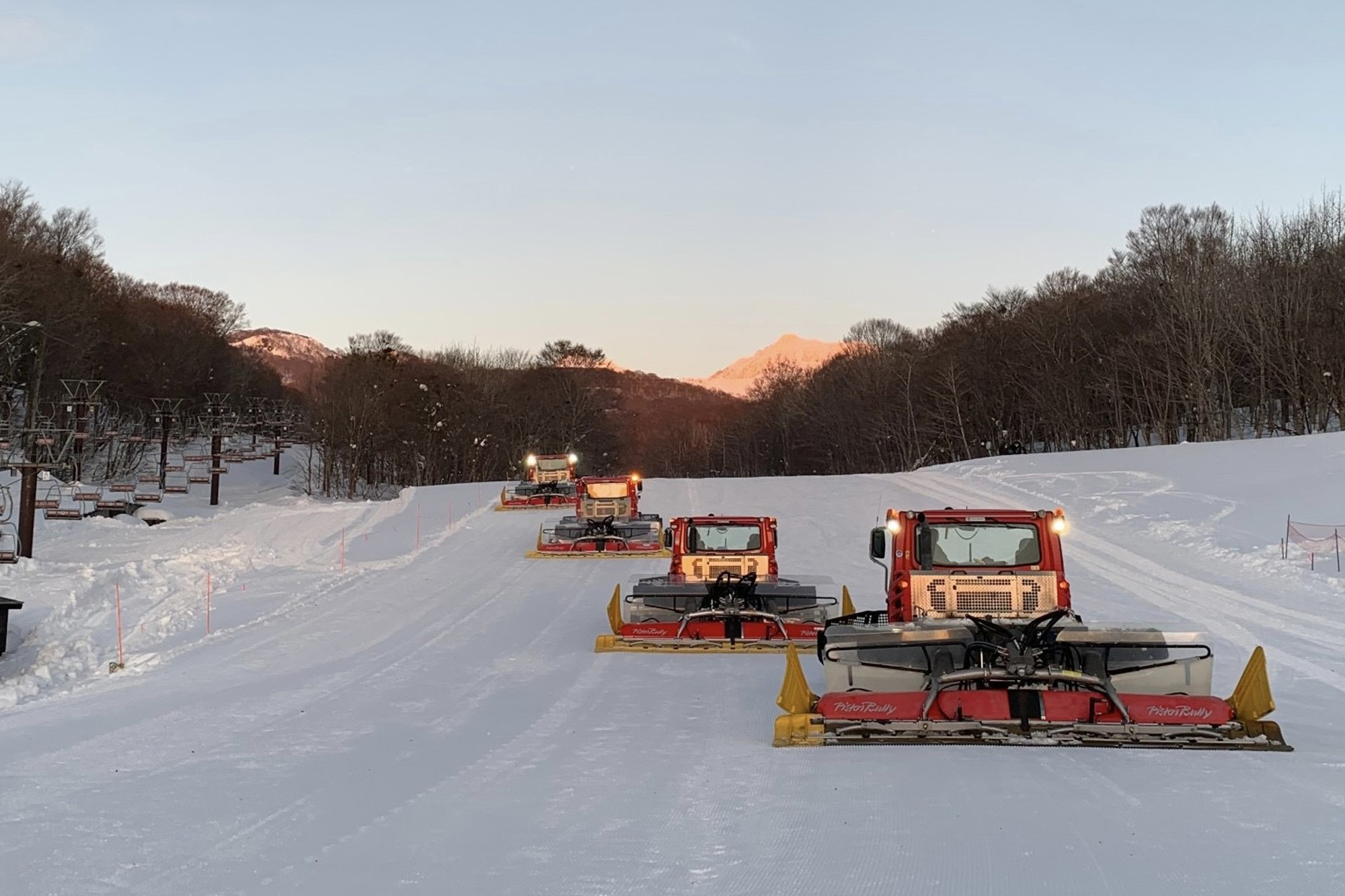 たんばらスキーパーク　圧雪