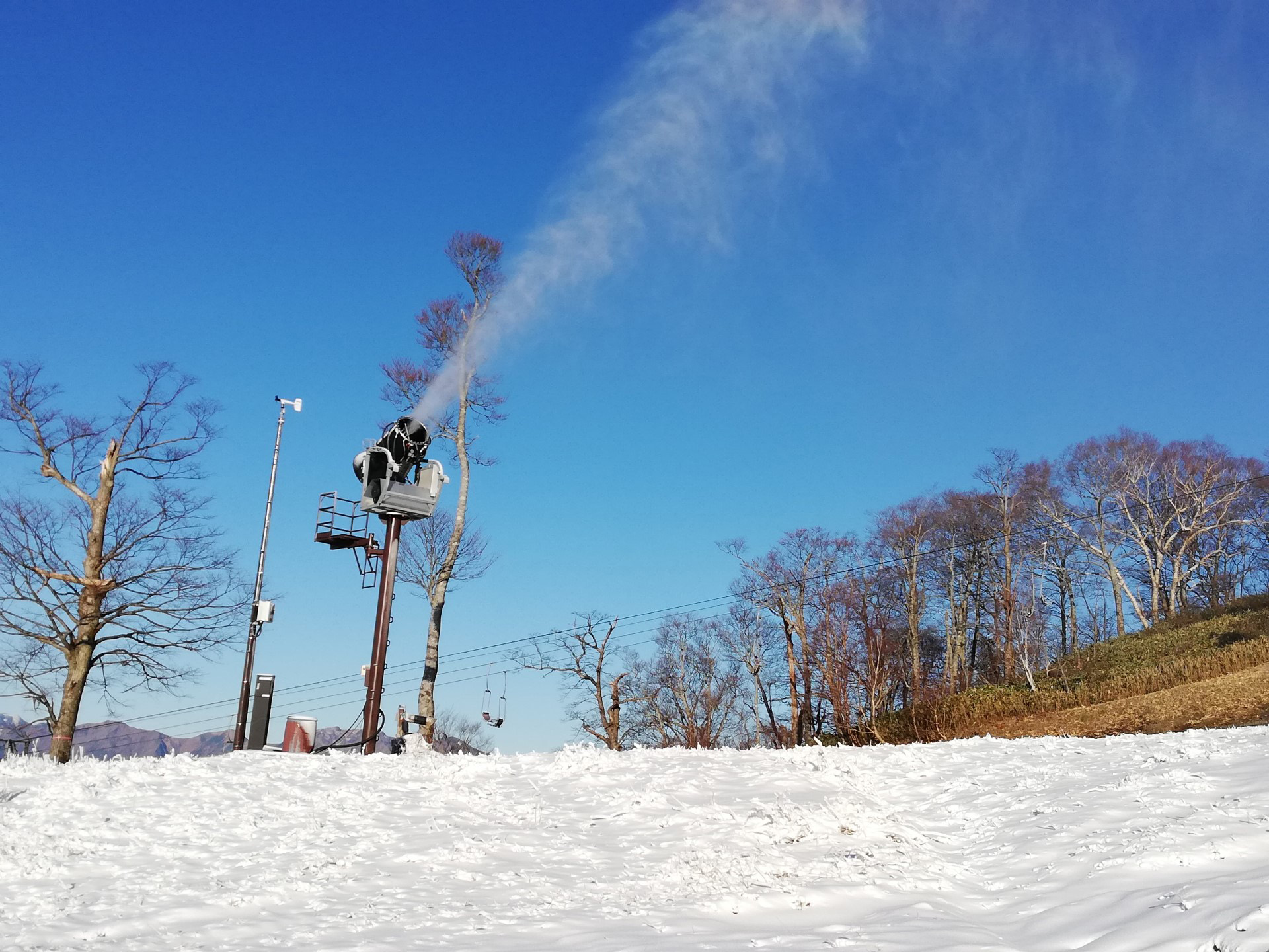 たんばらスキーパーク　降雪